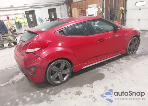 2014 Hyundai Veloster Turbo W/Black z USA, uszkodzony, nr VIN KMHTC6AE9EU206883